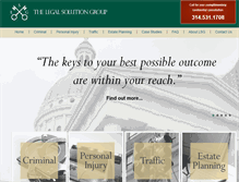 Tablet Screenshot of legalsolutiongroupstl.com